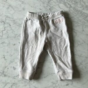 Gap baby sweatpants heather tan cream size 6-12 months